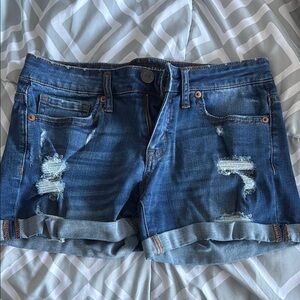 Denim Distressed Women's Shorts